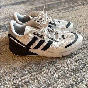 Adidas Black and White Running Shoes